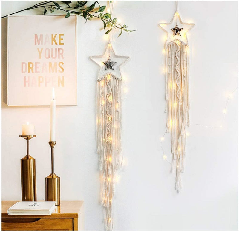 Home Decor Wall Hanging Star Dream Catcher - Shop Home Essentials