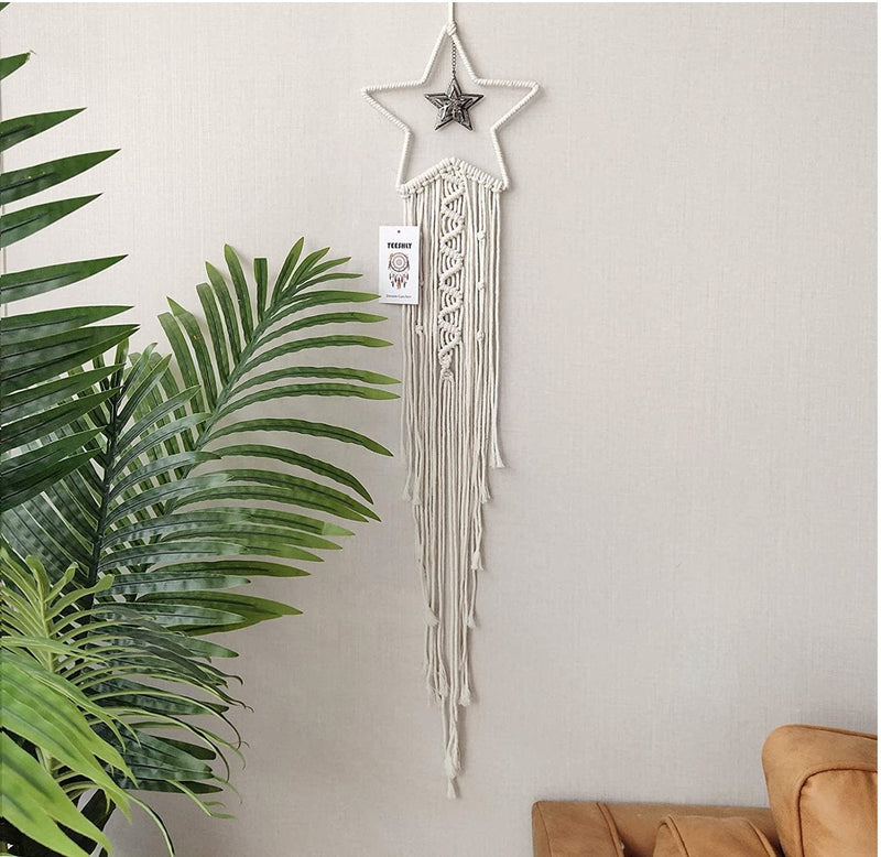 Home Decor Wall Hanging Star Dream Catcher - Shop Home Essentials