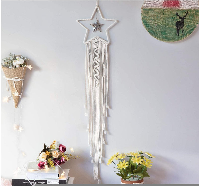 Home Decor Wall Hanging Star Dream Catcher - Shop Home Essentials