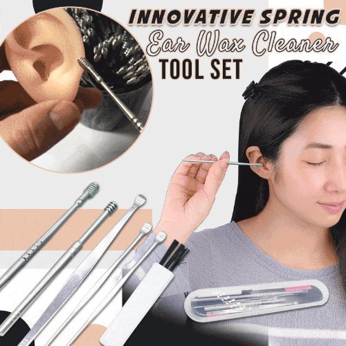 Innovative Spring Ear Wax Cleaner Tool Set(6pcs) - Shop Home Essentials