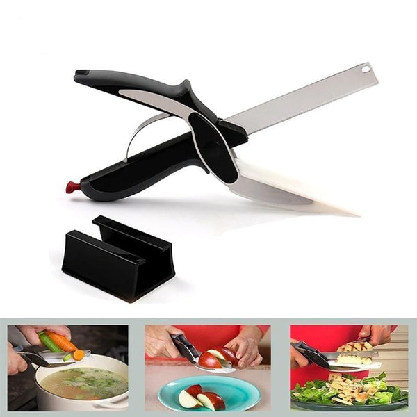 New Clever Cutter 2 in 1 Smart Knife & Cutting Board - Home Essentials Store Retail