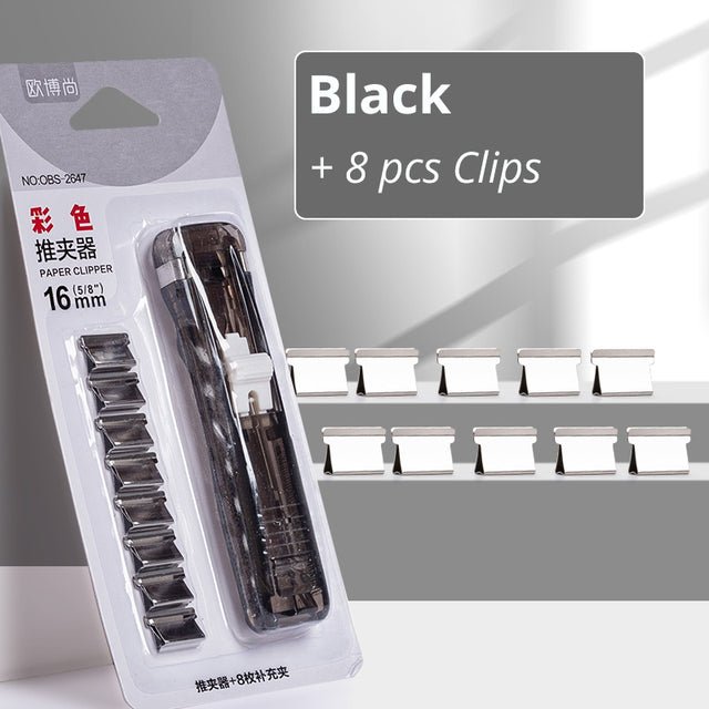 New Clip Push Stapler - Home Essentials Store Retail