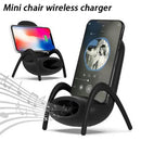 PORTABLE MINI CHAIR WIRELESS CHARGER DESK PHONE HOLDER - Home Essentials Store Retail