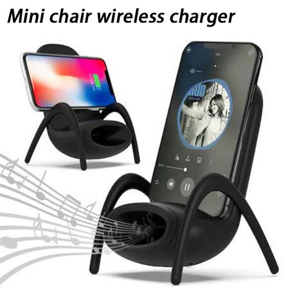 PORTABLE MINI CHAIR WIRELESS CHARGER DESK PHONE HOLDER - Home Essentials Store Retail