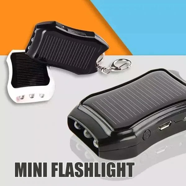 Portable Outdoor Waterproof Solar Power Bank Keychain - Home Essentials Store Retail