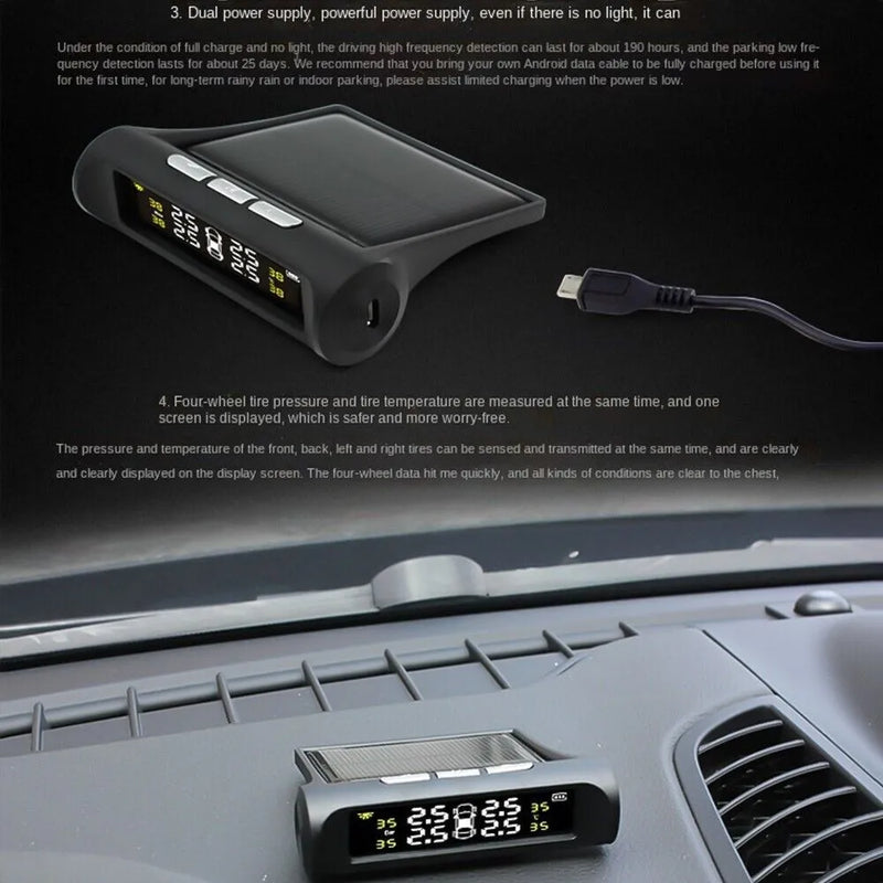 Solar Power Tire Pressure Monitoring System