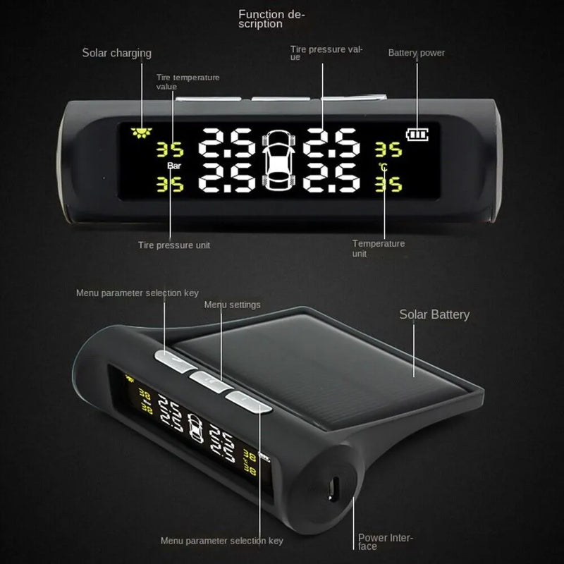 Solar Power Tire Pressure Monitoring System