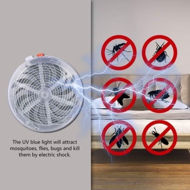 Solar Powered Bug Zapper - No Need for Wiring or Battery Costs - Home Essentials Store Retail