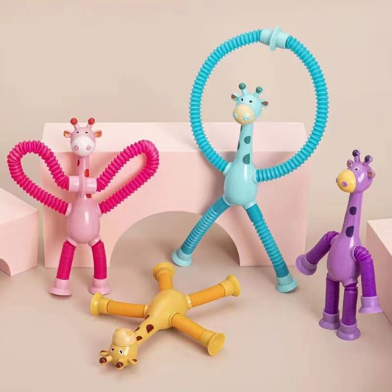 Telescopic suction cup giraffe toy - Home Essentials Store Retail